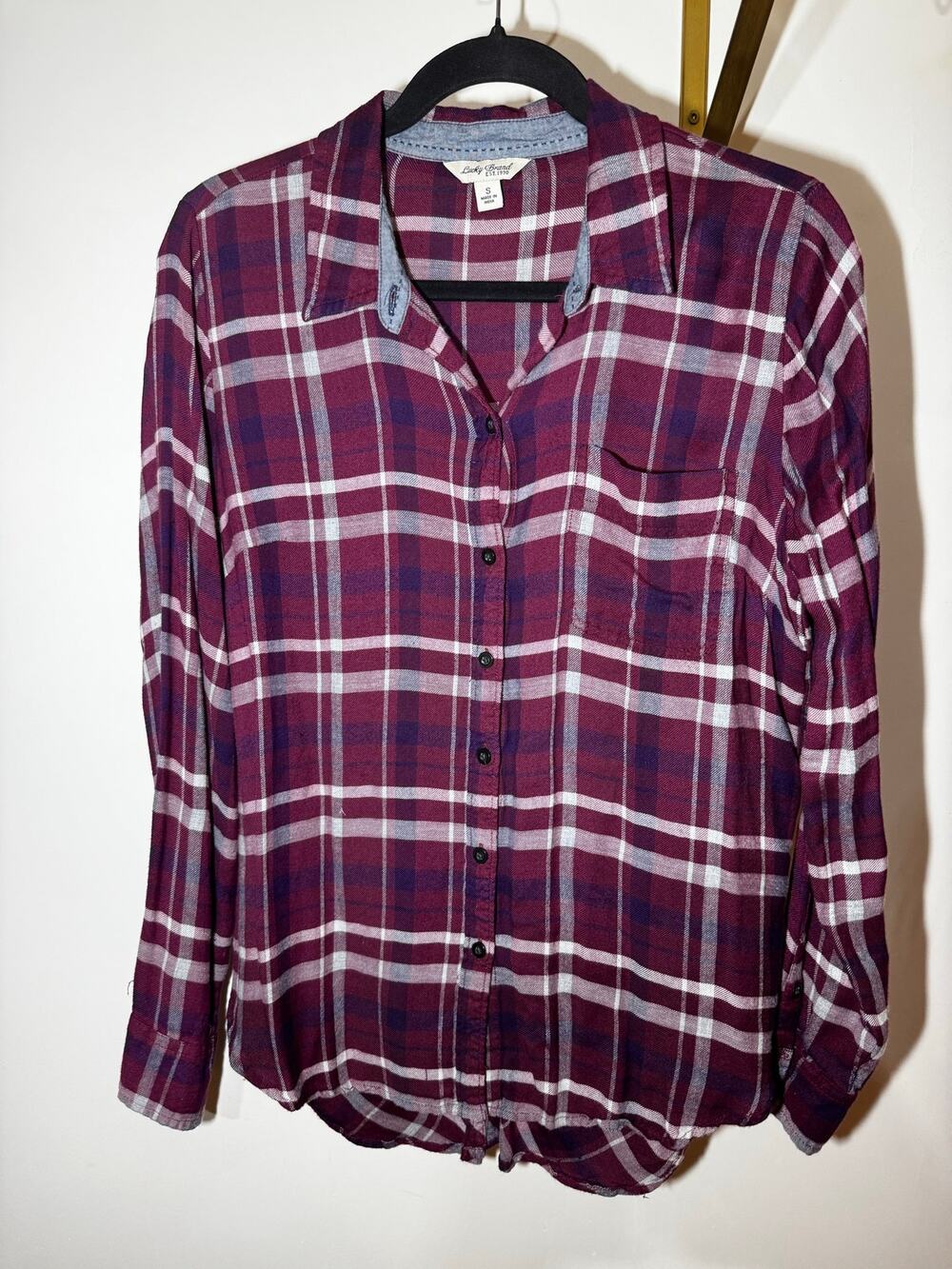 Ladies Small Lucky Brand Super Soft Flannel